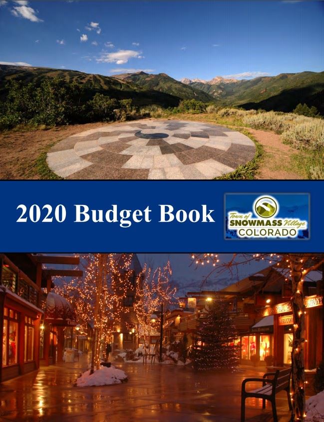 budget cover for 2020 with scenic photos