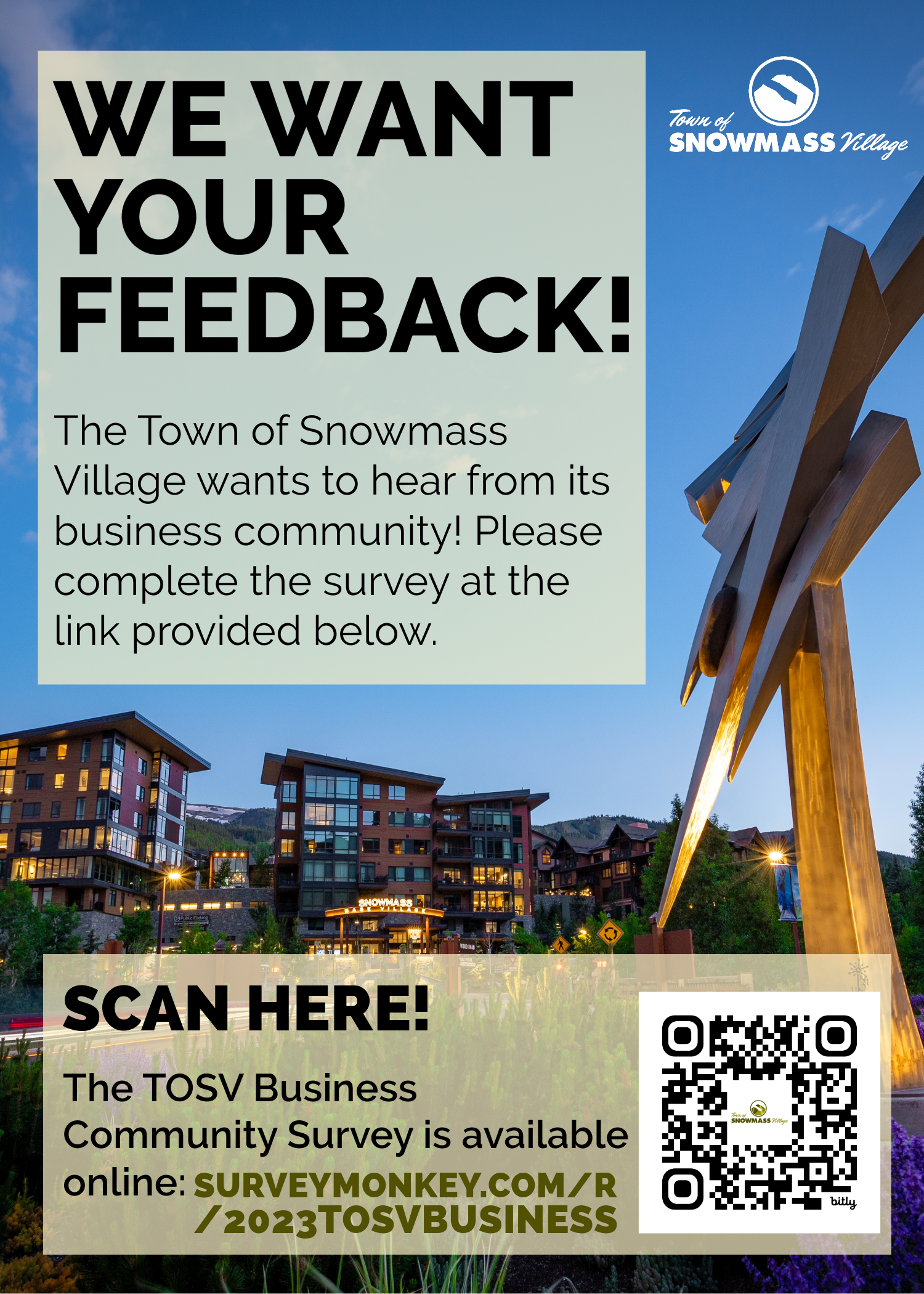 TOSV Business Survey Flyer