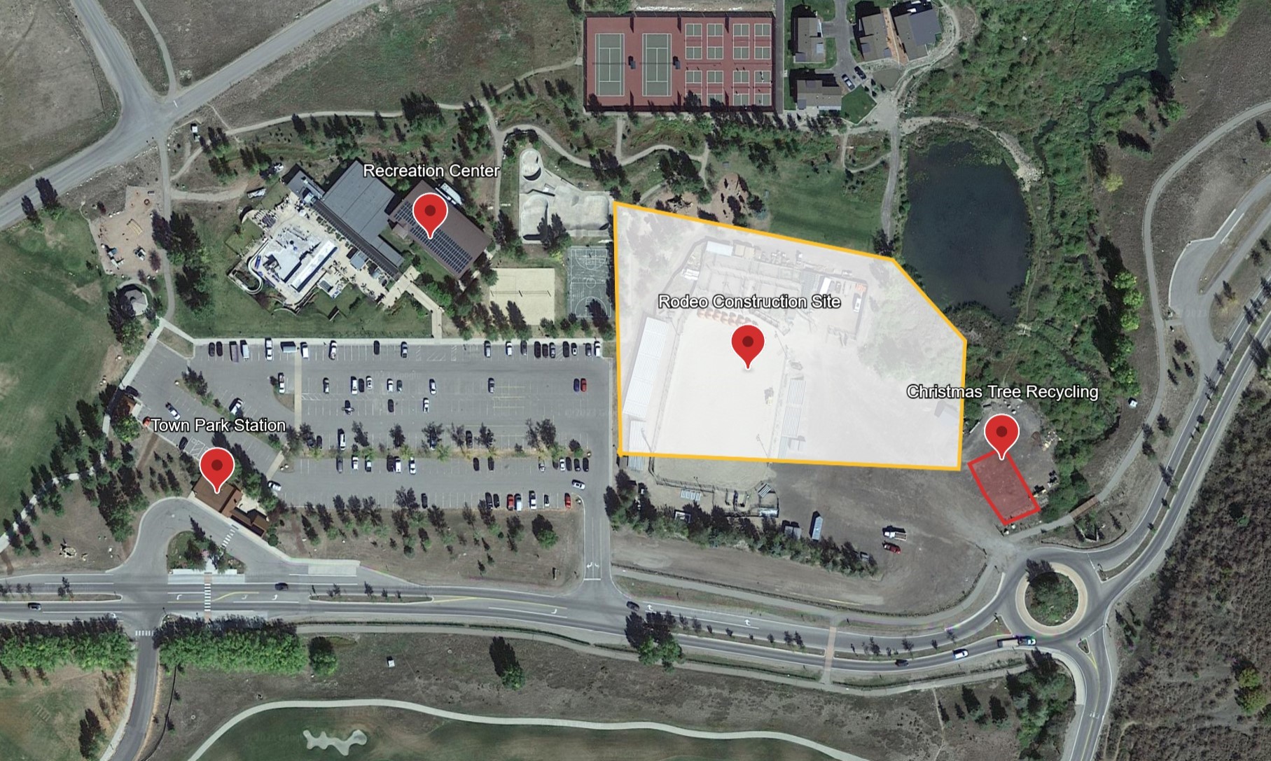 Christmas Tree Recycling Location Map