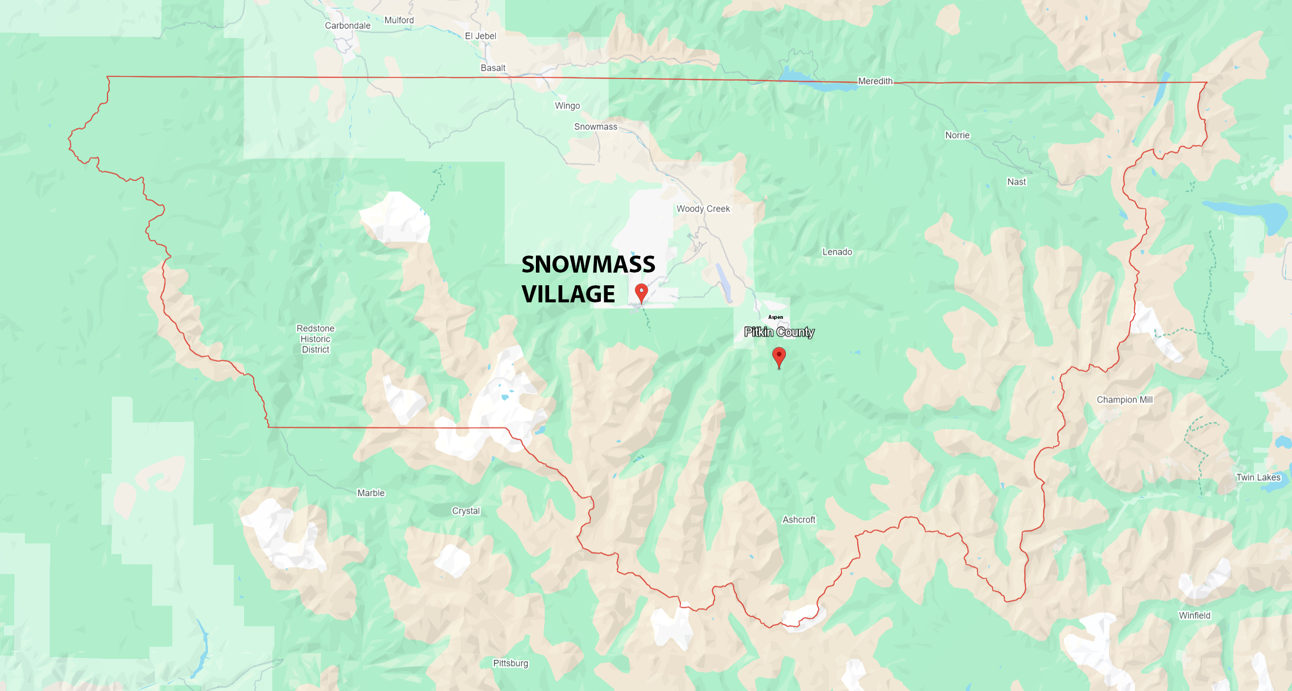 Map of Pitkin County